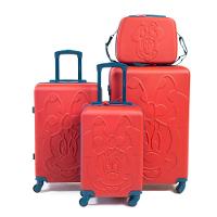 Mala Grande Abs 4 Rodas Minnie 3D Vermelho - 2