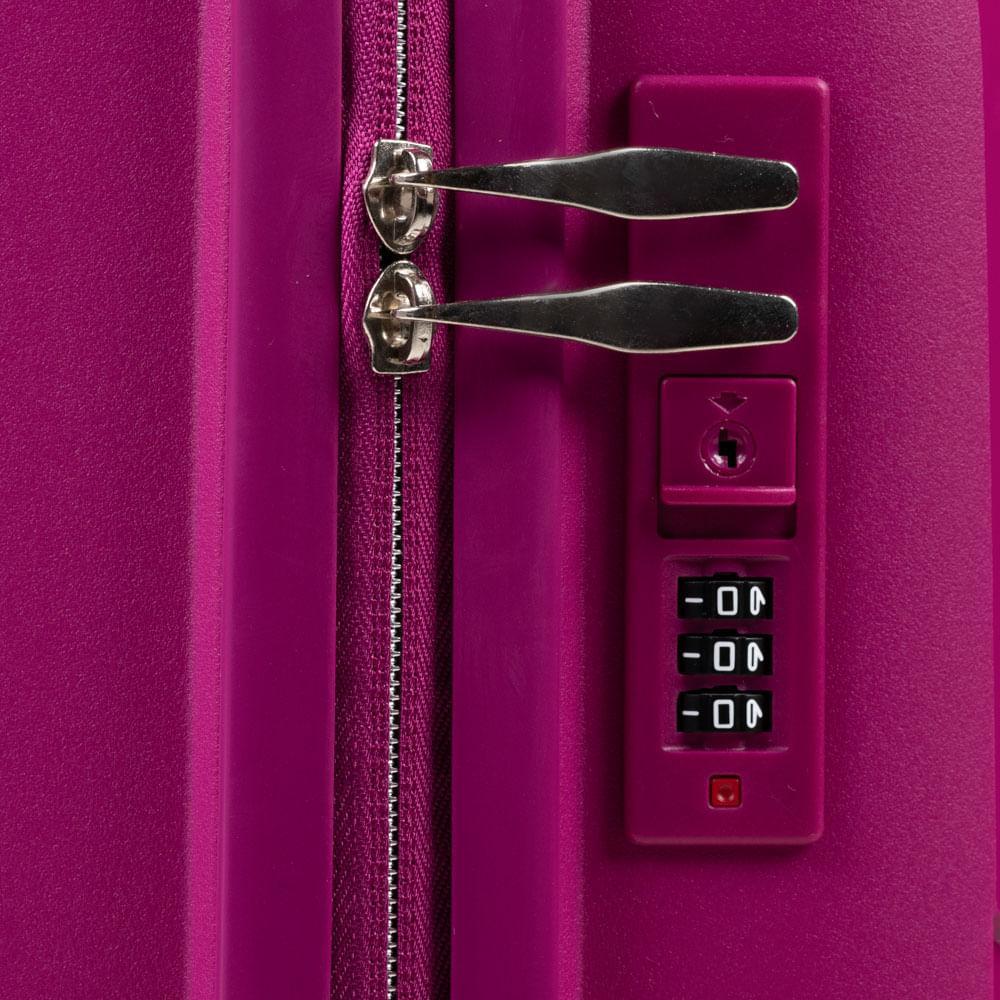 Mala De Bordo de Polipropileno 4 Rodas Malta Rosa escuro - 2