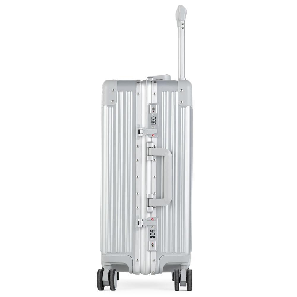 Mala de Bordo de Policarbonato 4 Rodas Kyoto II Prata - 3