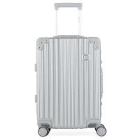 Mala de Bordo de Policarbonato 4 Rodas Kyoto II Prata - 1