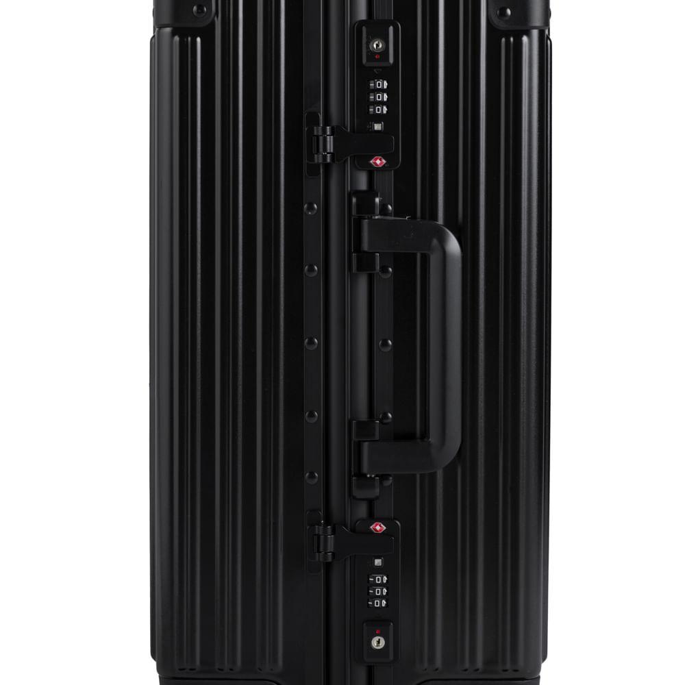 Mala de Bordo de Policarbonato 4 Rodas Kyoto II Preta - 7