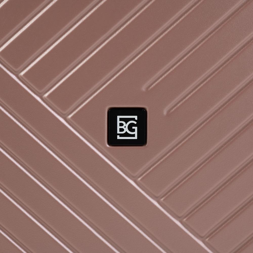 Mala de Bordo Abs 4 Rodas Detroit Rose/Preto - 5