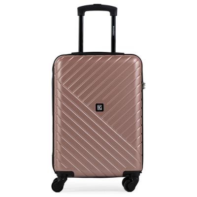 Mala de Bordo Abs 4 Rodas Detroit Rose/Preto