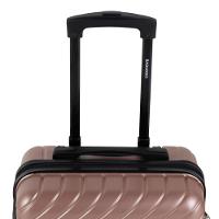 Mala de Bordo Abs 4 Rodas Detroit Rose/Preto