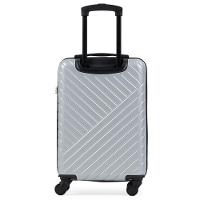 Mala de Bordo Abs 4 Rodas Detroit Prata/Preto