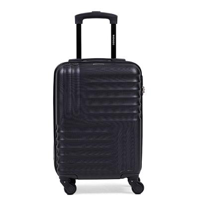 Mala de Bordo Abs 4 Rodas 18,5" Quebec  Preta