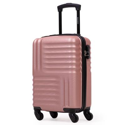 Mala de Bordo Abs 4 Rodas 18,5" Quebec  Rose