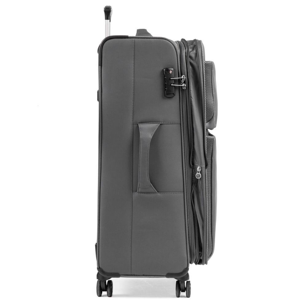 Mala Grande Poliéster 4 Rodas Suissewin Verbier Cinza - 5