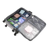 Mala Grande Poliéster 4 Rodas Suissewin Verbier Cinza - 9