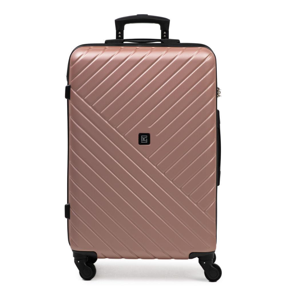 Mala Média ABS 4 Rodas Detroit Rosé - 1