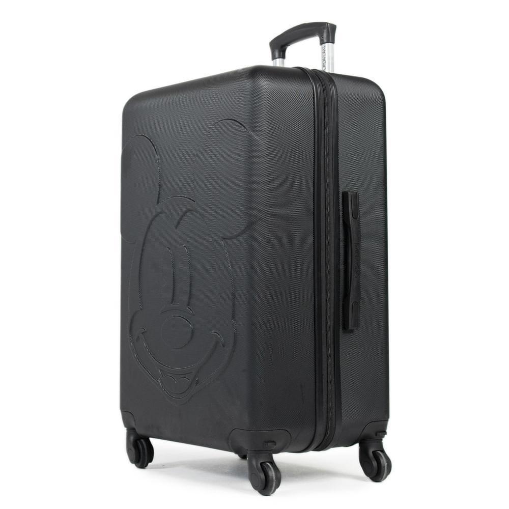 Mala Média Abs 4 Rodas Mickey 3D Preta - 2