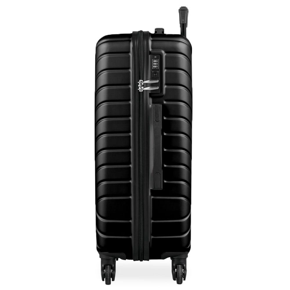 Mala Média ABS 4 Rodas Detroit Preta II - 3