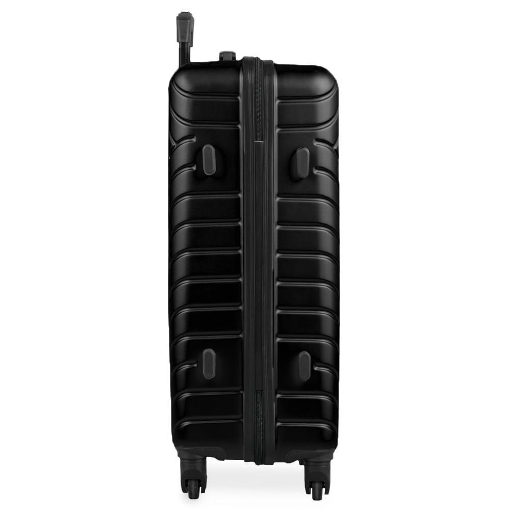 Mala Média ABS 4 Rodas Detroit Preta II - 5