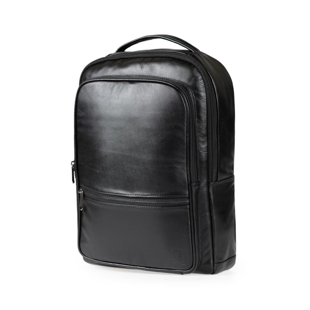 Mochila Masculina Executiva de Couro Joá Preto - 2