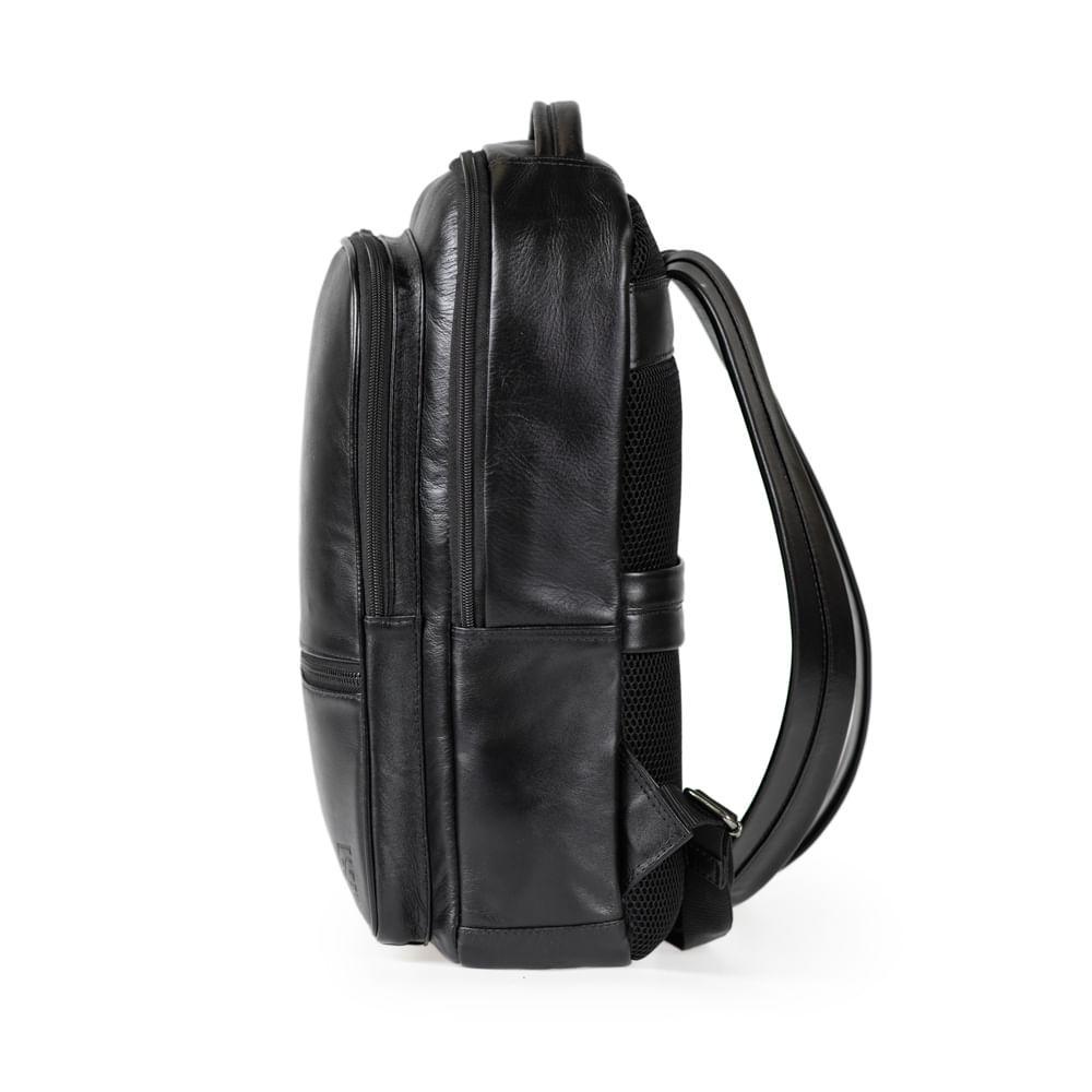 Mochila Masculina Executiva de Couro Joá Preto - 3
