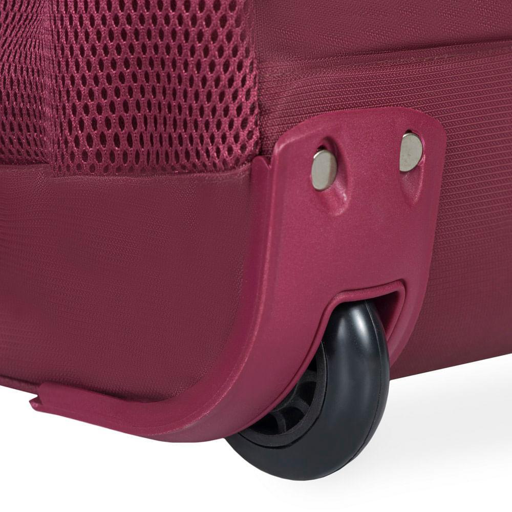 Mochila Feminina com Rodas Studio Executiva Vinho - 5
