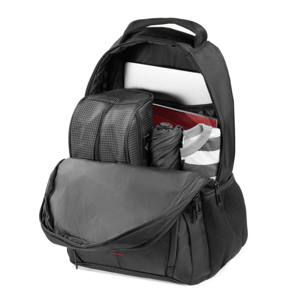 Mochila Masculina Grande Executiva Notebook Street Preta - 9
