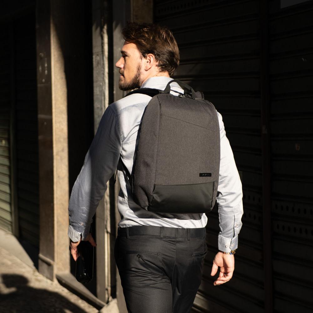 Mochila Masculina Executiva para Notebook Urban Preta - 4