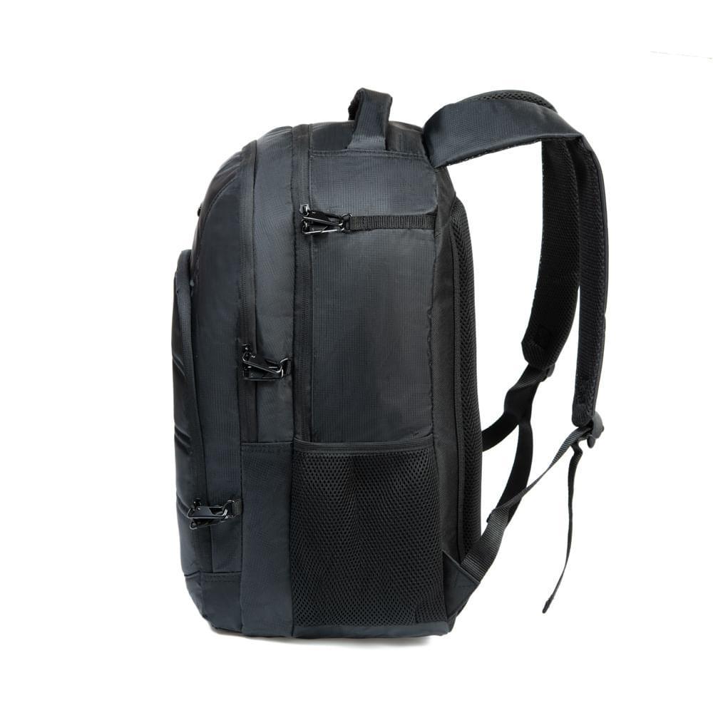 Mochila Masculina Executiva Para Notebook City Safe Preta - 2