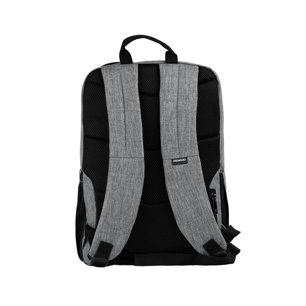 Mochila Masculina Executiva Para Notebook City Block Cinza - 3