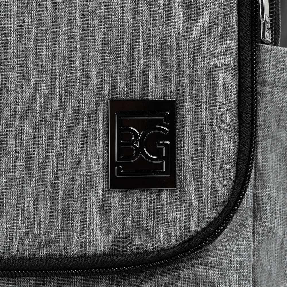 Mochila Masculina Executiva Para Notebook City Block Cinza - 6