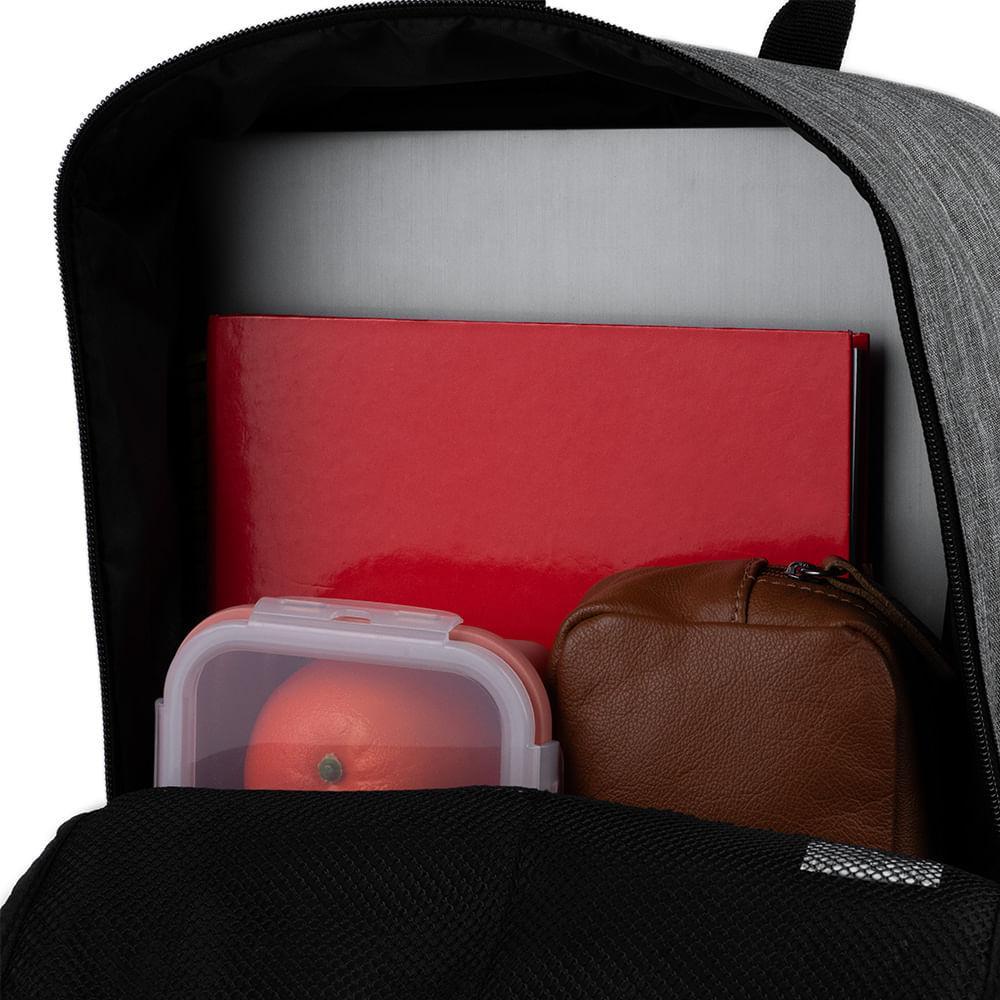 Mochila Masculina Executiva Para Notebook City Block Cinza - 10