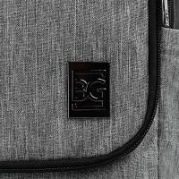 Mochila Masculina Executiva Para Notebook City Block Cinza - 6