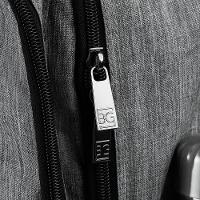 Mochila Masculina Executiva Para Notebook City Block Cinza - 7