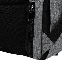 Mochila Masculina Executiva Para Notebook City Block Cinza - 8