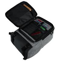 Mochila Masculina Executiva Para Notebook City Block Cinza - 9