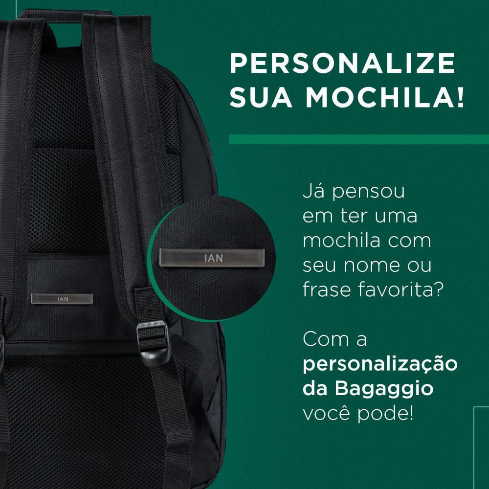 Mochila Masculina Executiva para Notebook Antifurto Cinza - 6