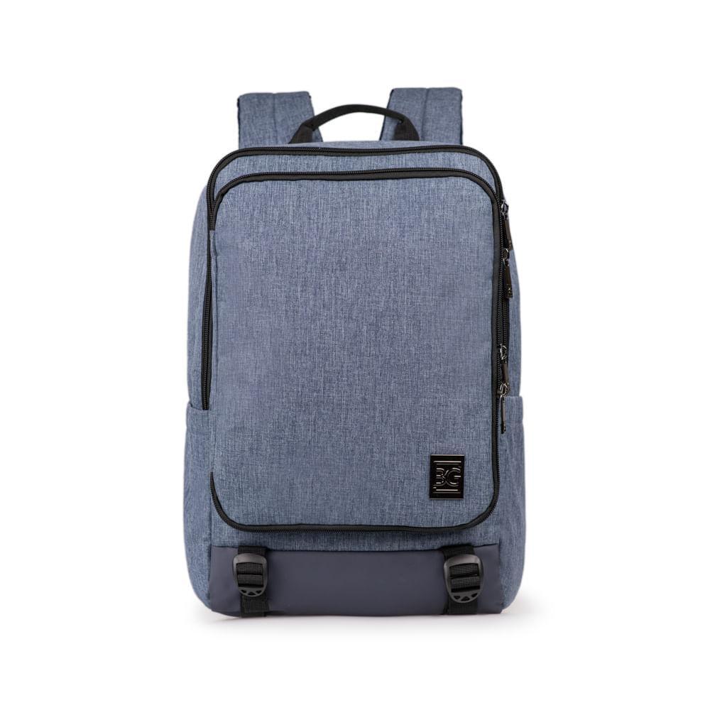Mochila Masculina Executiva Para Notebook City Block Azul - 1