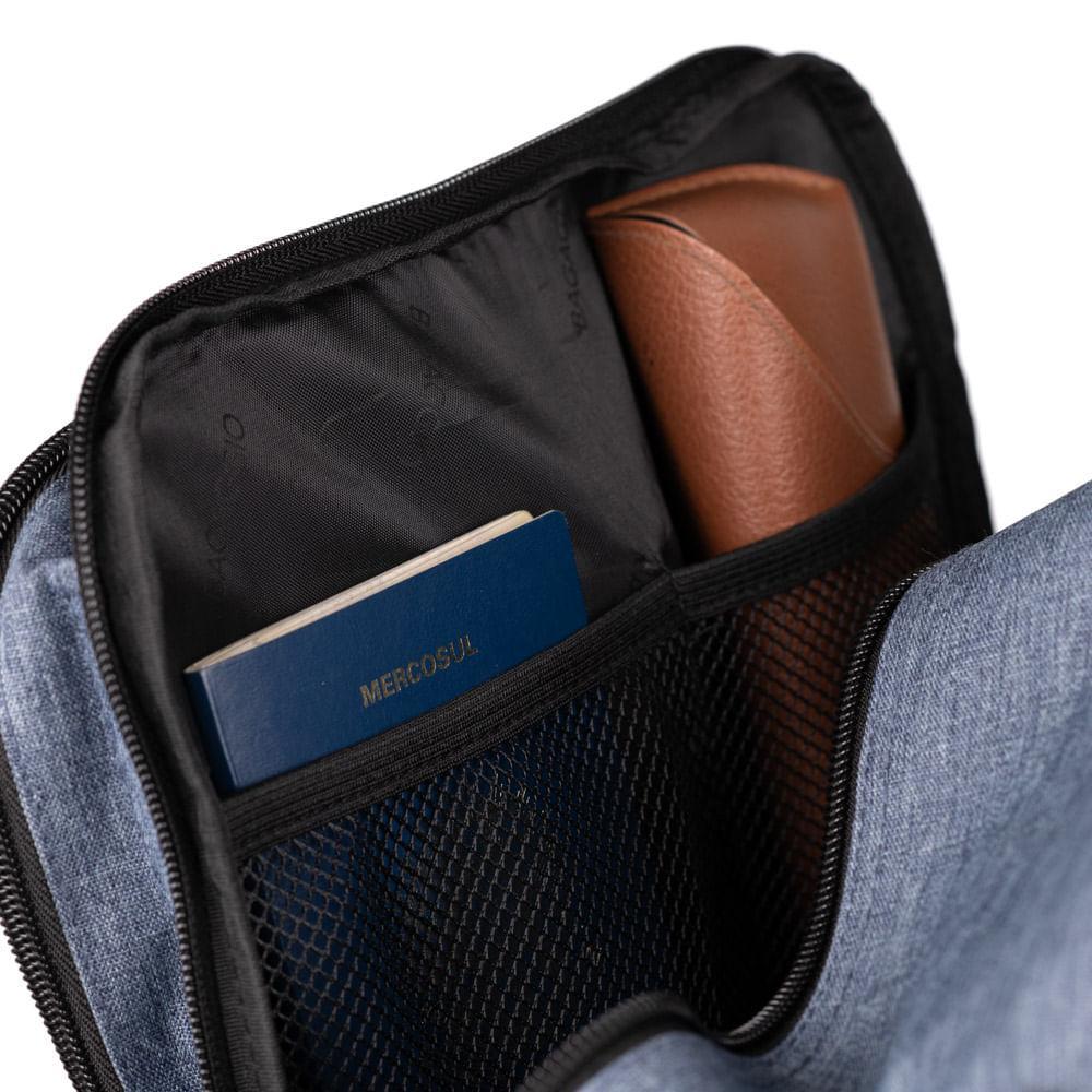 Mochila Masculina Executiva Para Notebook City Block Azul - 2