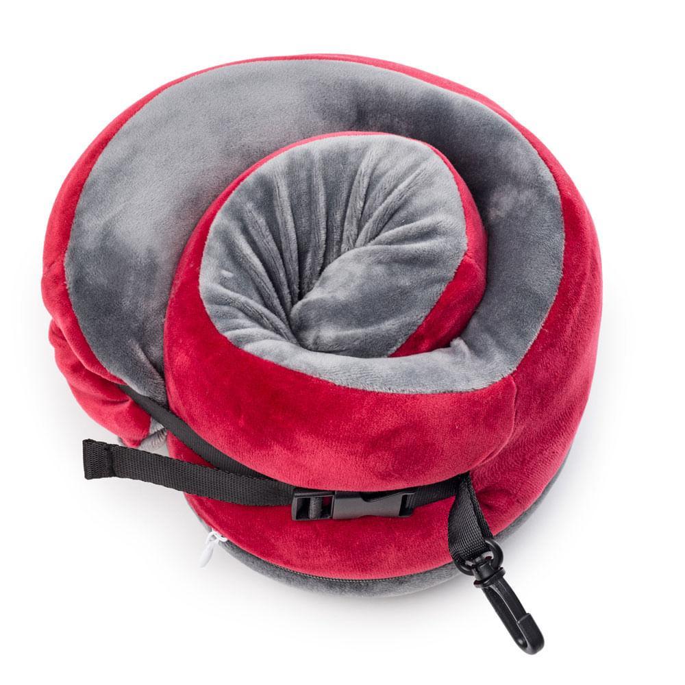 Almofada de Pescoço Compacta Flex Vinho - 1