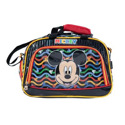 Bolsa de Viagem Pequena Infantil Disney Mickey Premium Preta