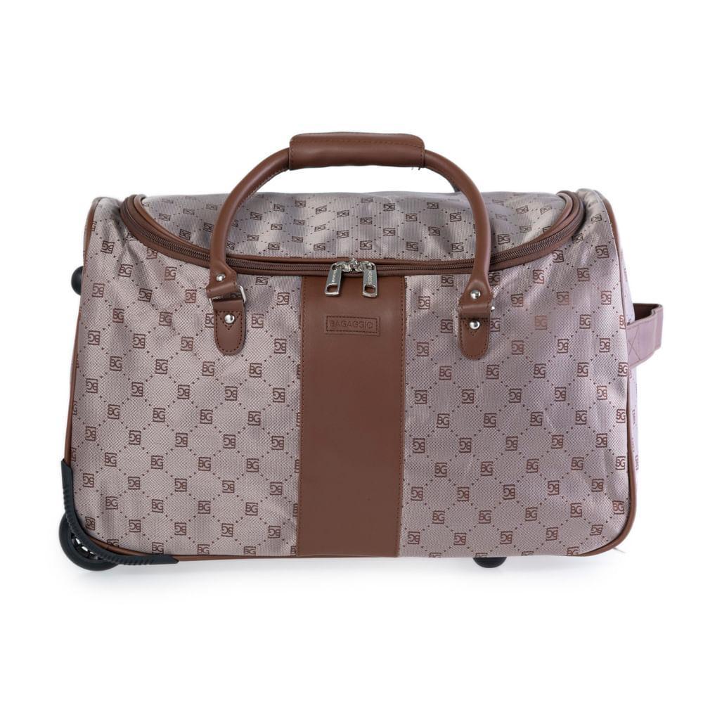 Bolsa de Viagem Feminina Com Rodas Marsala II Marrom - 1