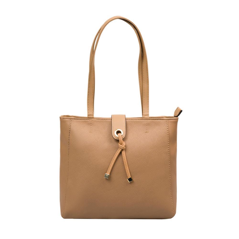 Bolsa Feminina Tote Grande Lina Bege - 1