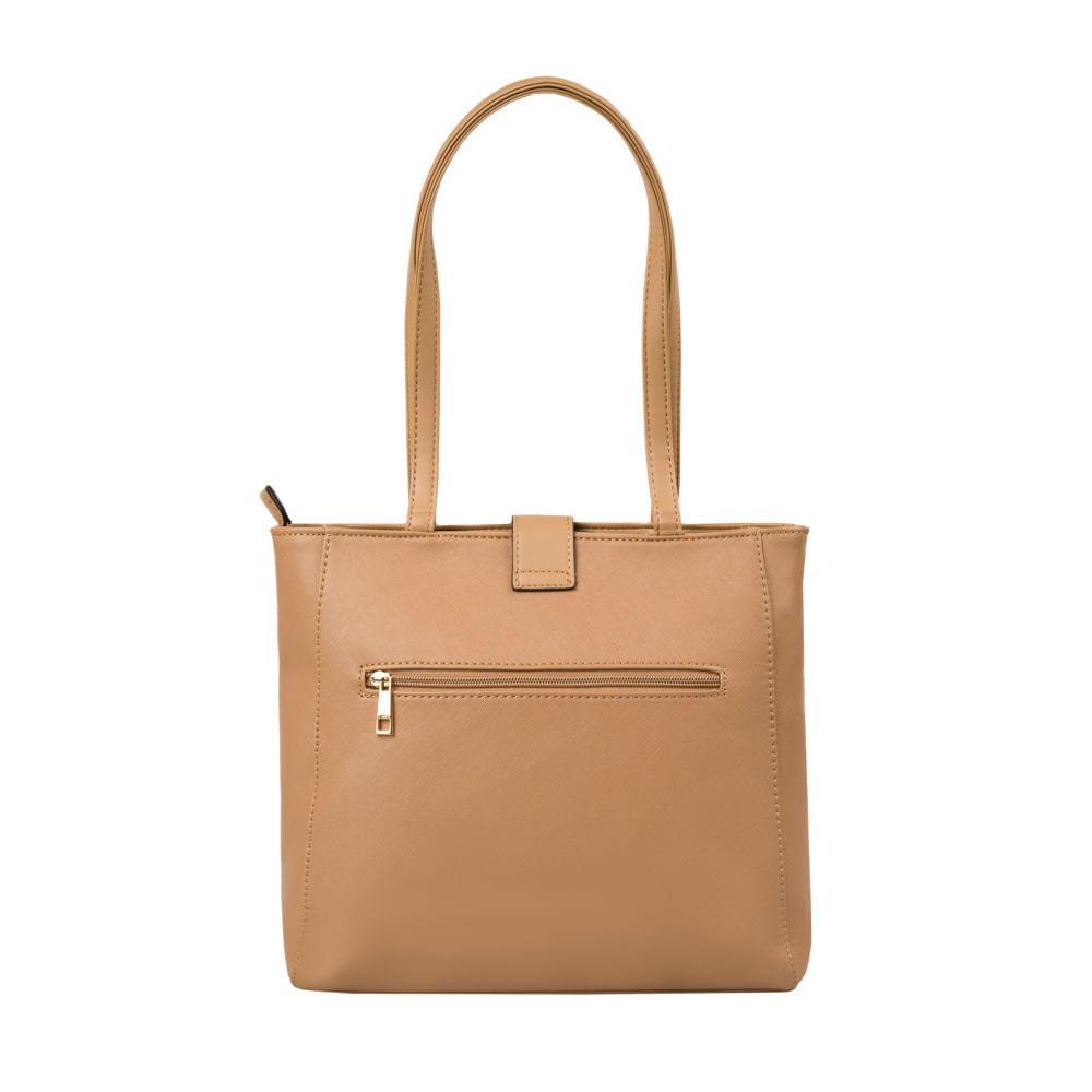 Bolsa Feminina Tote Grande Lina Bege - 4