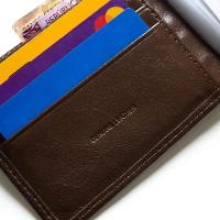 Carteira Masculina de Couro Fecho em Botão Suissewin Café - 2