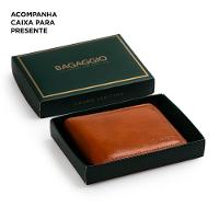 Carteira Masculina de Couro com Zíper Newton Marrom - 6