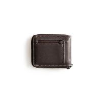 Carteira Masculina de Couro com Zíper Newton Café - 2