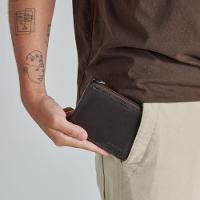 Carteira Masculina de Couro com Zíper Newton Café - 7