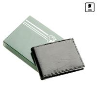 Carteira Masculina de Couro com Porta Cartão Freeway Preta - 1