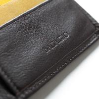 Carteira Masculina de Couro com Aba Newton Café - 4