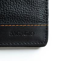 Carteira Masculina Slim de Couro Mágica Orange Preto - 3