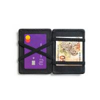 Carteira Masculina Slim de Couro Mágica Orange Preto - 5