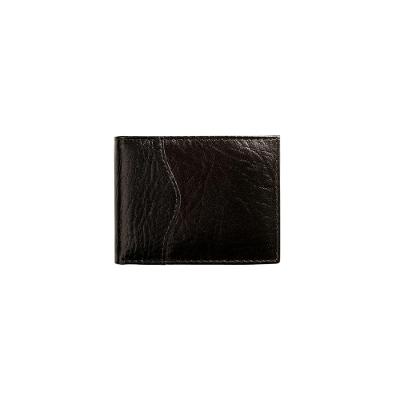 Carteira Masculina de Couro Polino Preto