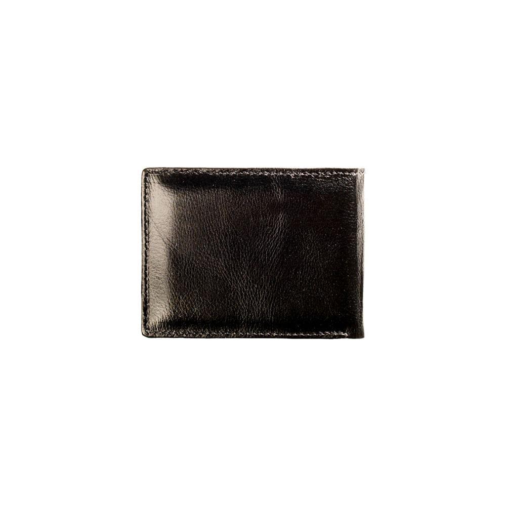 Carteira Masculina de Couro Porta Cartão Suissewin Preto - 4