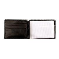 Carteira Masculina de Couro Porta Cartão Suissewin Preto - 2