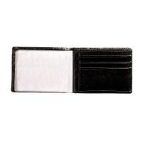 Carteira Masculina de Couro Porta Cartão Suissewin Preto - 3